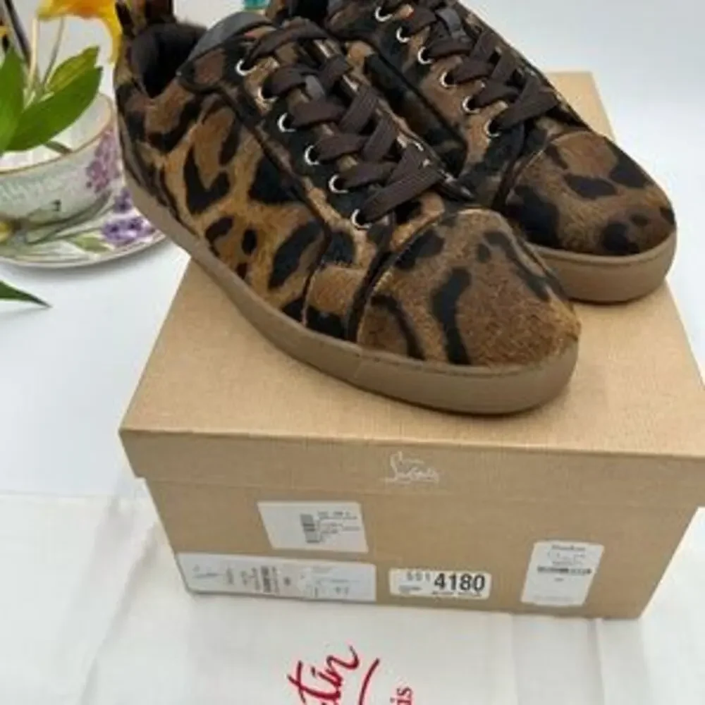 SOLD Christian Louboutin leopard affect low top sneakers size 42 made in Italy - Picture 13 of 13